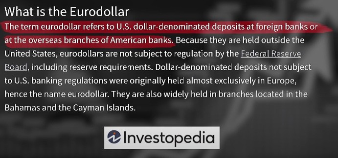 an answer to the question what is the Eurodollar?