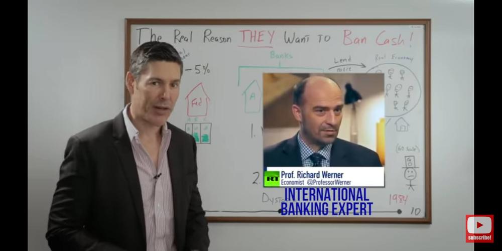 Richard Werner, economist and international banking expert, has pointed out that the banks actually don't lend the reserves that they have on hold with the Fed.