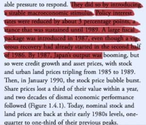 January 1990 the stock bubble burst.