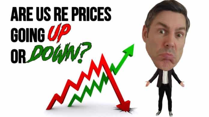 Are US Real estate prices going up or down?