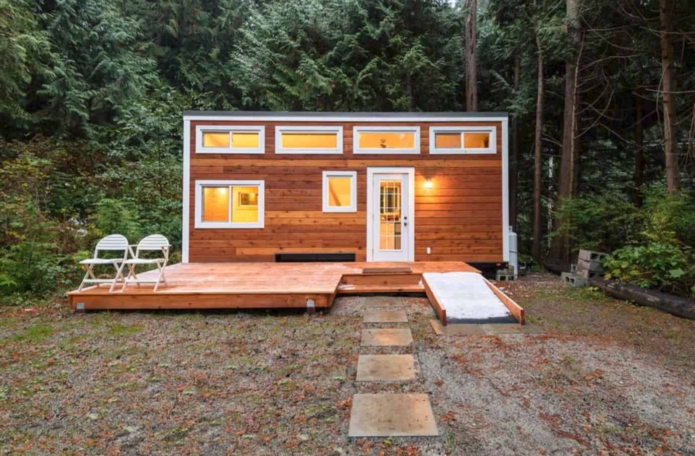 A picture of the tiny house in the Forest