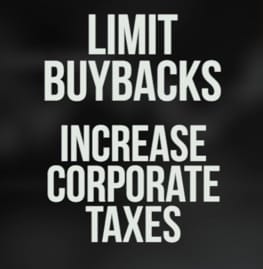 limit buyback and increase corporate taxes