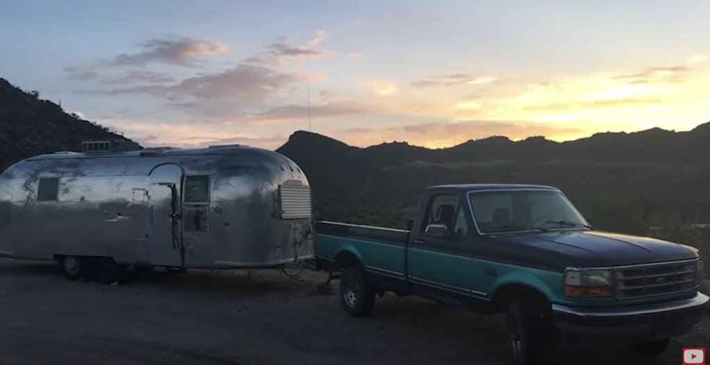 airstream and truck