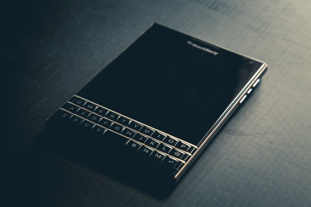 old blackberry mobile device