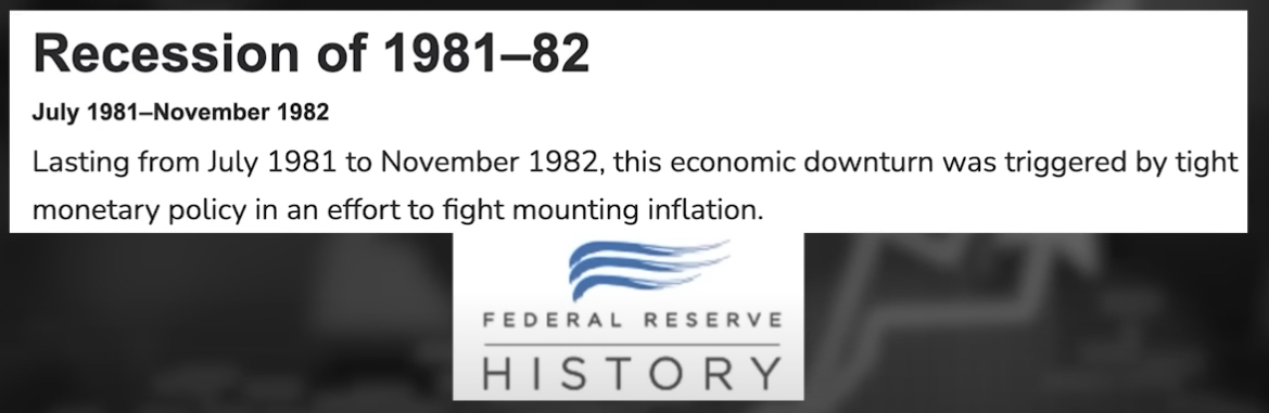 Recession of 1981-1982